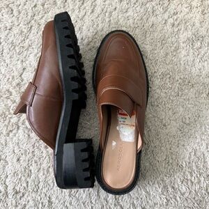 Aerosoles Brown Loafers with Chunky Heel